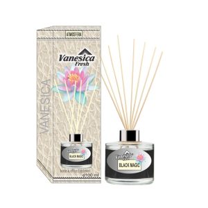 Odorizant cu betisoare Vanesica 100 ml Black Magic